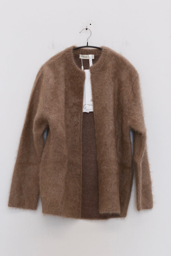 SWAYING 24 Autumn and Winter Cashmere Brushed Jacket SW-SW24AW1T92-HZ Flower Brown